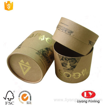 Round cardboard tube candle gift box